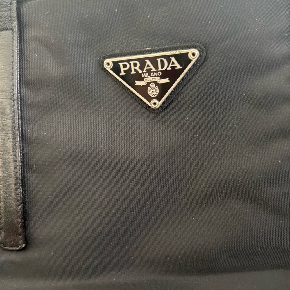 Prada Elegant Black Nylon Handbag - Picture 2 of 4